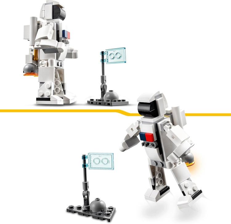 Lego - Creator - Set 31134 (3 In 1 Astronauta, Astronave Giocattolo) 144Pz 9+