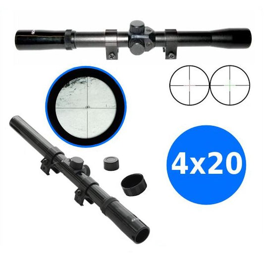 Cannocchiale Mirino Monocolo Ottica Mirino 4 X 20 Per Fucili Con Slitta Balestre