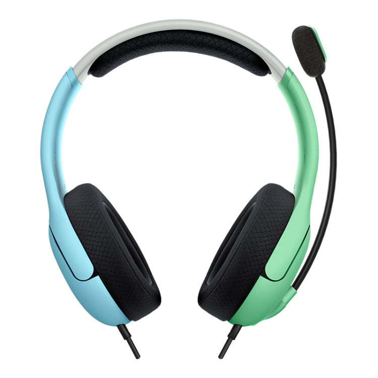 CUFFIE PDP NINTENDO SWITCH UFFICIALI CONTROLLER LVL40 WIRED HEADSET BLUE/GREEN