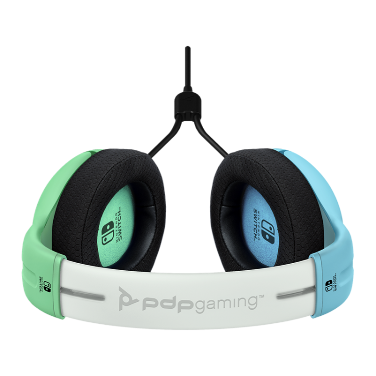 CUFFIE PDP NINTENDO SWITCH UFFICIALI CONTROLLER LVL40 WIRED HEADSET BLUE/GREEN