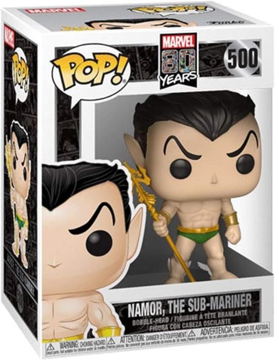 Funko Pop! Marvel 80Years (500) Namor The Sub-Mariner Vinyl Figure 9Cm Statua