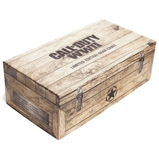 CALL OF DUTY WWII LIMITED EDITION GEAR CRATE COD GADGET BIG BOX CAPPELLO TAZZE