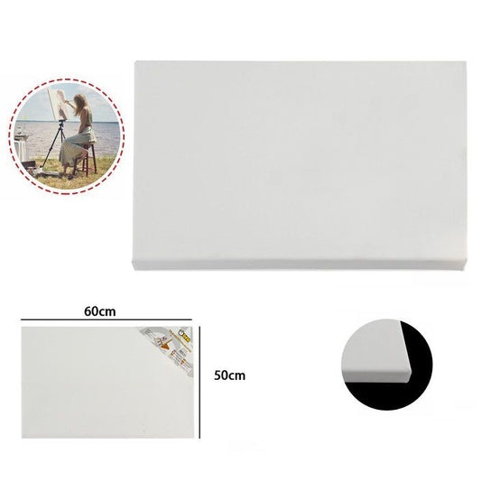 Tela Pittura Tele Per Dipingere Telaio In Legno Telati Cotone Grana Fine 50X60Cm