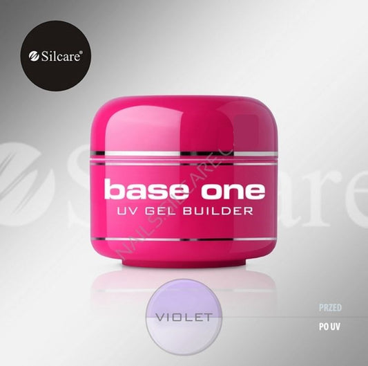 Silcare - Gel Costruttore Thick Violet Base One Denso Ricostruzione Unghie 50Gr