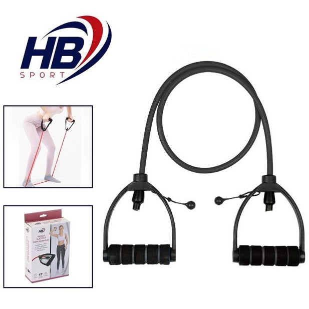 BANDA DI RESISTENZA FASCIA ELASTICA ESTENSORE CORDA FITNESS PILATES YOGA | 50KG