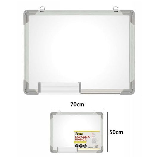 Lavagnetta A Parete Magnetica Lavagna Bianca Per Pennarello Cancellabile 50X70Cm