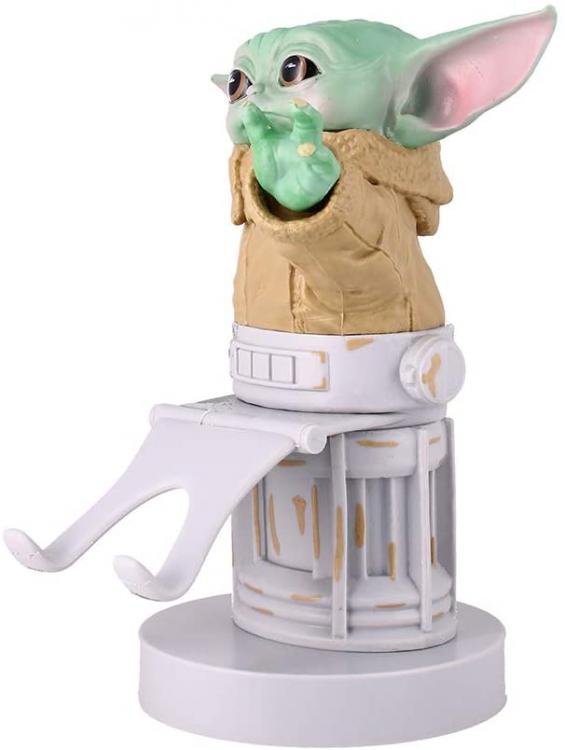Cable Guys Star Wars Baby Yoda Statuetta Stand Per Smartphone E ControllerGioco