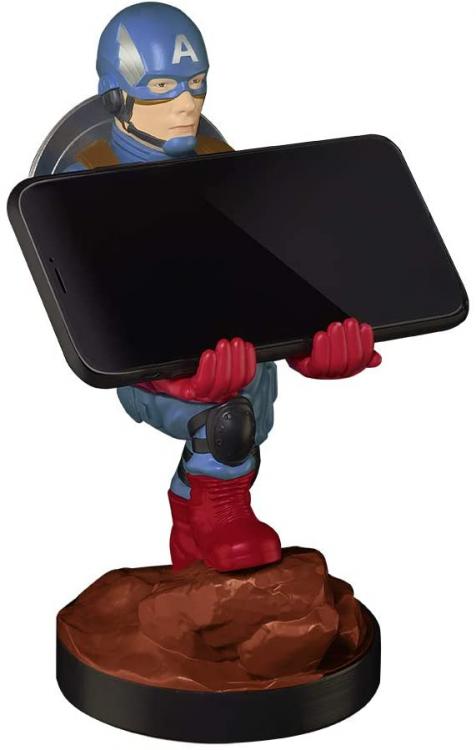 Cable Guys - Marvel (Captain America) Statuetta Base Smartphone Controller Gioco