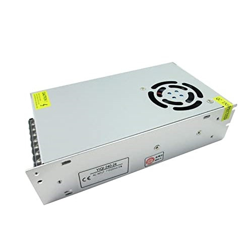 ALIMENTATORE TRASFORMATORE STABILIZZATO STRISCE LED 24V - 10A TRIMMER 110v/220v