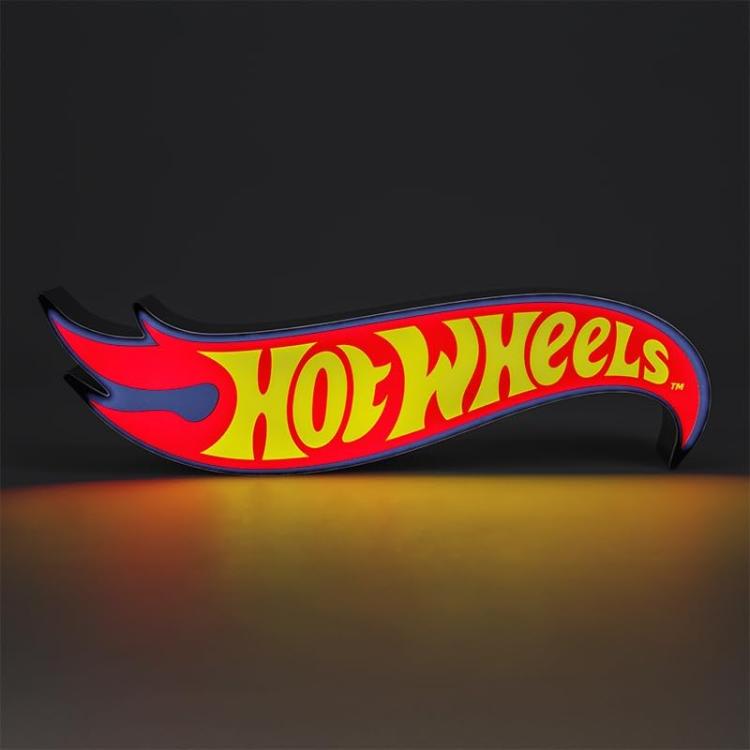 Paladone Hot Wheels Logo Light Lampada Da Tavolo Applique A Parete Cars Machine