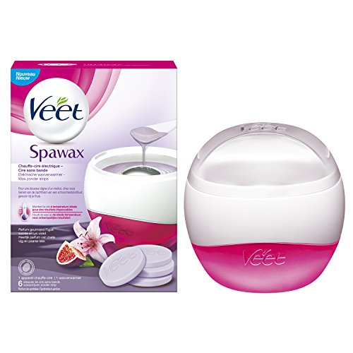 Veet Spawax - Kit Scaldacera + Cera In Dischi Rimuove Peli Senza Strisce Ceretta