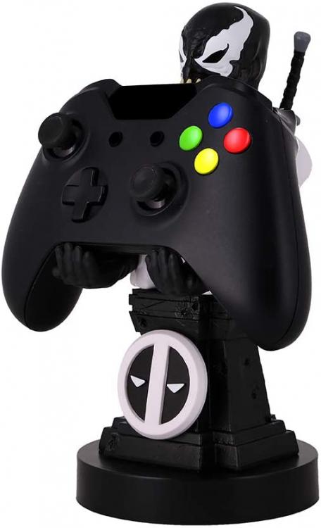 Cable Guys - (Deadpool Back Black) Marvel Statuetta Stand Smartphone Controller