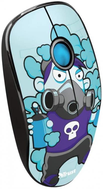 Trust Mouse Ottico Sketch Silent Click Silenzioso Wireless Usb Senza Filo Blu