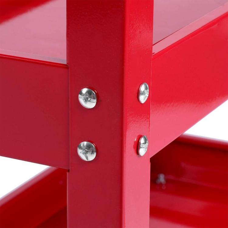 CARRELLO PER ATTREZZI DA OFFICINA MULTIUSO PORTA UTENSILI 3 RIPIANI CON RUOTE