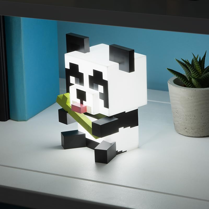 Paladone Lampada Minecraft Panda - Lampada Luce Led Notturna A Batterie Aaa