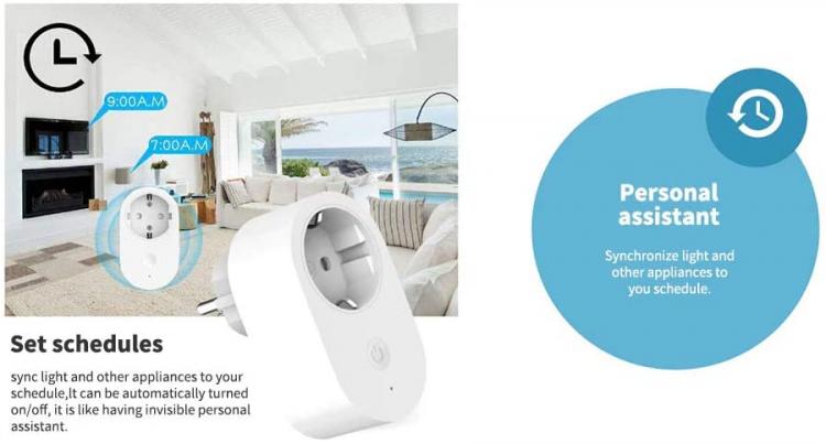 Xiaomi Presa Smart Mi Smartplug Intelligente Wifi Compatibile Google Home Alexa