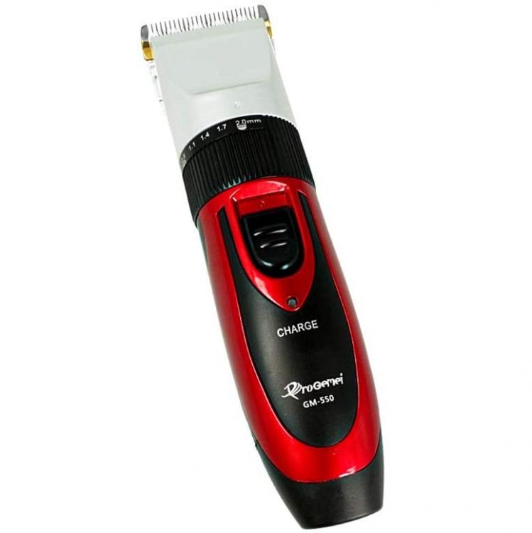 Gemei Rasoio Taglia Capelli Elettrico Regola Barba Ricaricabile 2 Batterie Gm550