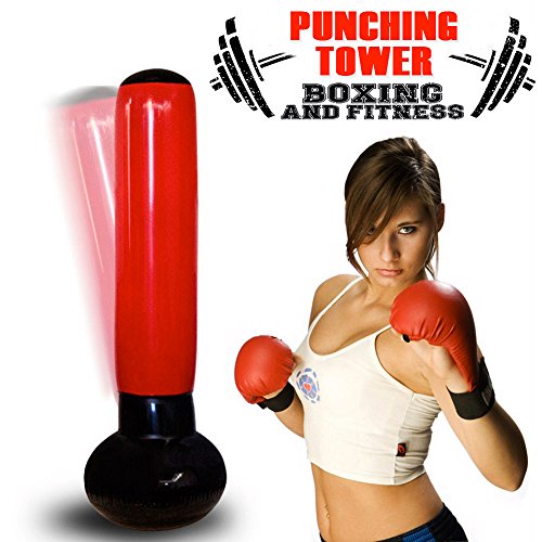 Sacco Da Box Gonfiabile Boxing Torre Jumbo Punching Soft Tower Karate Fitboxe