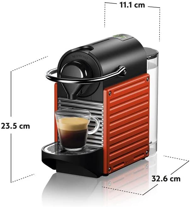 Krups Macchina Per Caffè Espresso Nespresso Pixie Xn3045K 1260W Rossa 0,7L Rosso