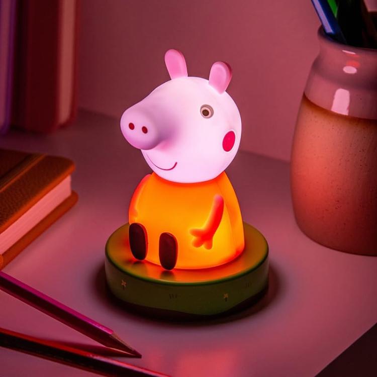 Paladone - Icons Light: Peppa Pig (001) Lampada Led Da Tavolo Luce Notturna Aaa