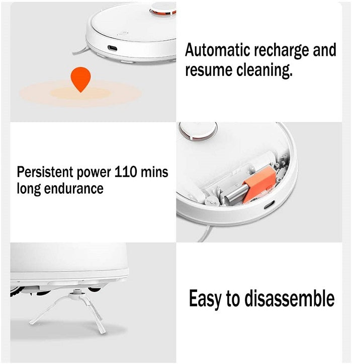 Xiaomi Aspirapolvere (Mi Vacuum Mop Pro Robot) Smart Controllo Remoto Lds White