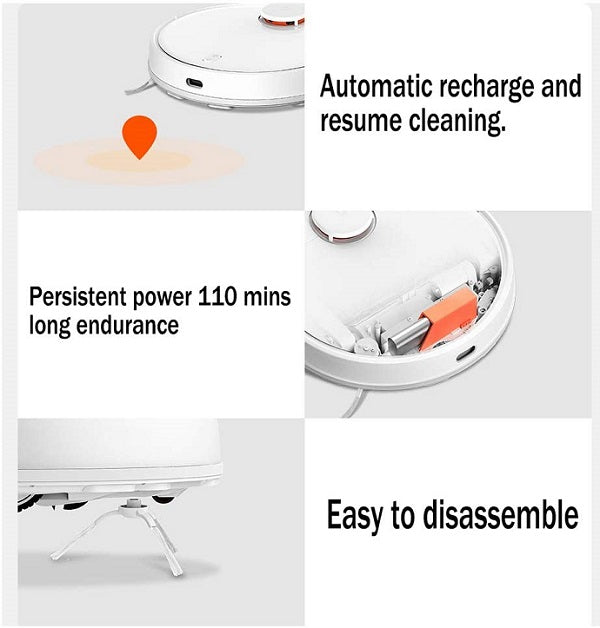 Xiaomi Aspirapolvere Mi Vacuum Mop Pro Robot Smart Controllo Remoto Lds Black