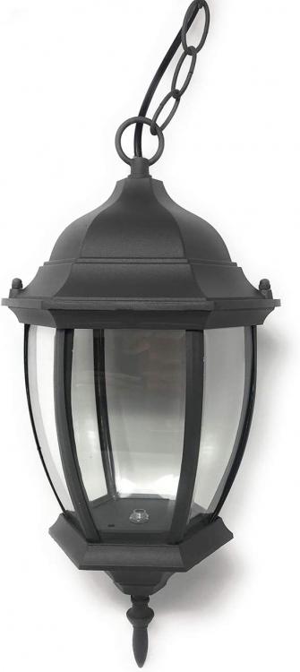 Lanterna Da Soffitto Sospensione Con Catena Lampada Giardino Attacco E27/Grigio