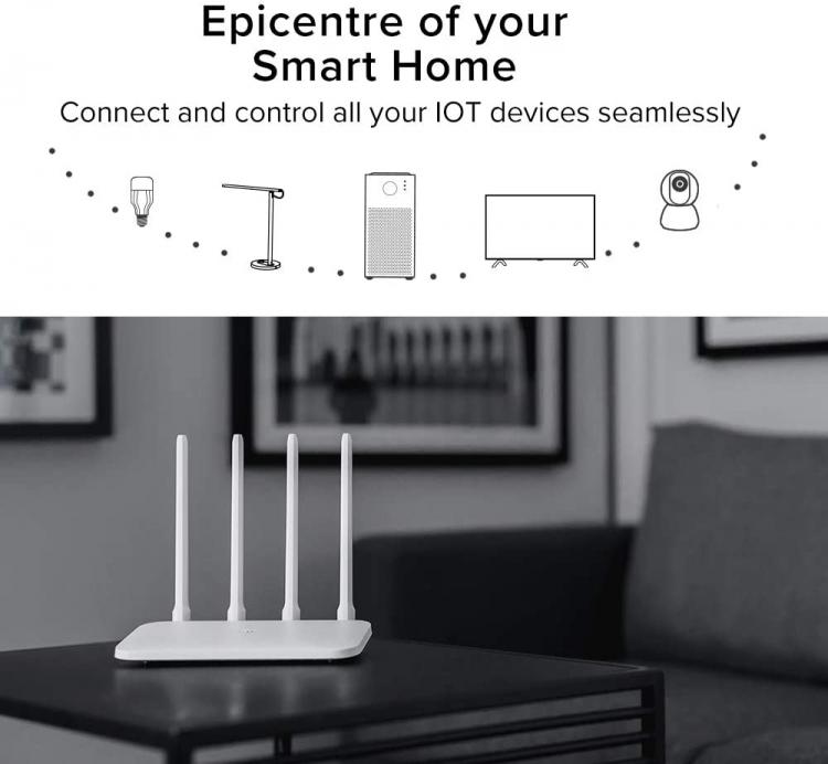 Xiaomi Mi Router 4C Dvb4231Gl Wifi 2.4Ghz / Ethernet 4 Antenne 300Mbps Porte Lan