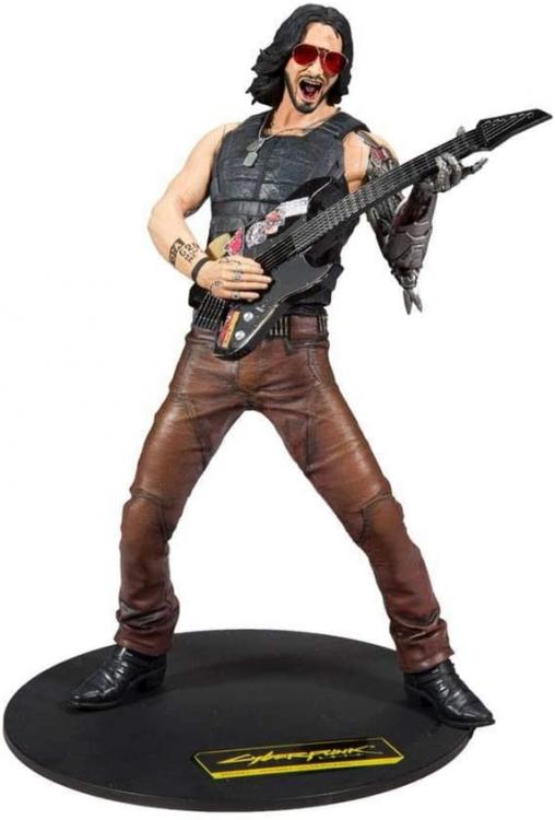 ACTION FIGURE CYBERPUNK 2077 JOHNNY SILVERHAND STATUETTA 30cm KEANU REEVES