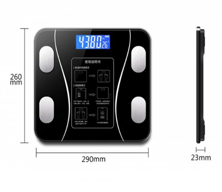 BILANCIA PESAPERSONE INTELLIGENTE BLUETOOTH DIGITALE ELETTRONICA 180KG CALORIE