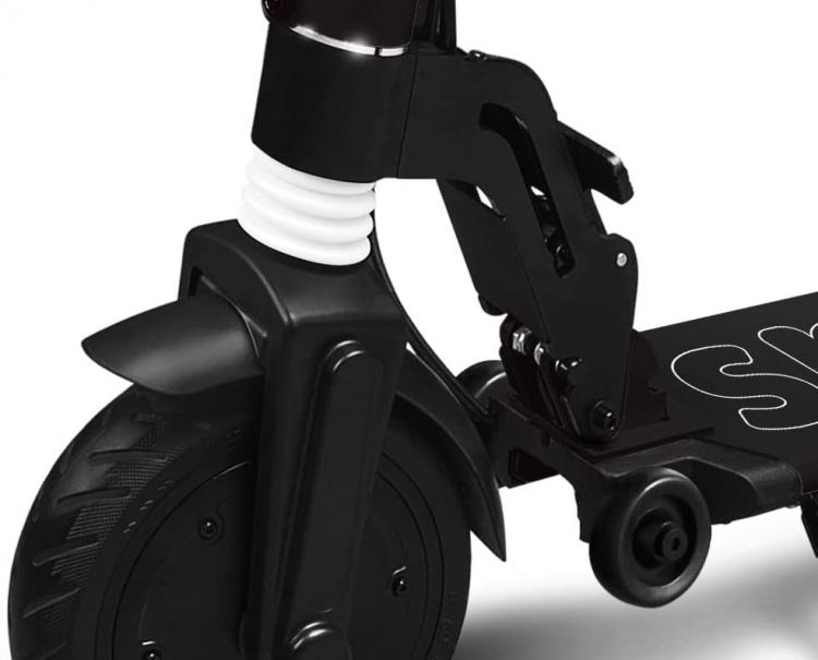 The One Spillo Xl 350W Monopattino 8,5" Led Scooter Elettrico Pieghevole Silver