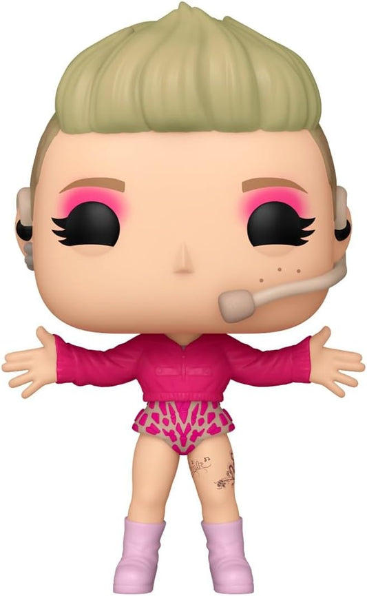 Funko Pop ! Rocks - P!nk (459) Pink Vinyl Figure Trustfall Tour Music 9cm