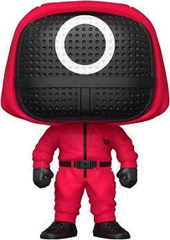 Funko Pop ! Television Squid Game - (1226) Masked Worker Red Soldier Figure 9Cm