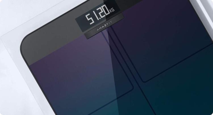 AMAZFIT SMART SCALE AURORA BLUE BILANCIA INTELLIGENTE COMPOSITION BLUETOOTH BODY