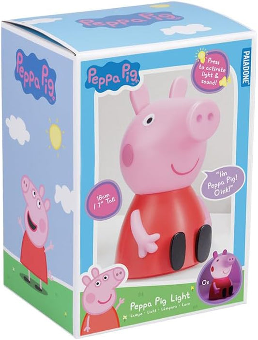 Paladone - Lampada Led Da Tavolo (Peppa Pig Light) Con Suoni Luce Notturna 18Cm