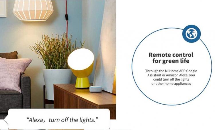 Xiaomi Presa Smart Mi Smartplug Intelligente Wifi Compatibile Google Home Alexa