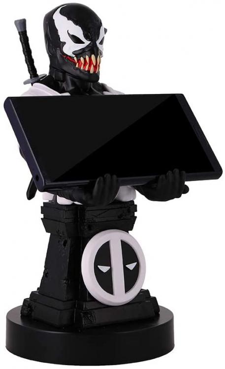 Cable Guys - (Deadpool Back Black) Marvel Statuetta Stand Smartphone Controller