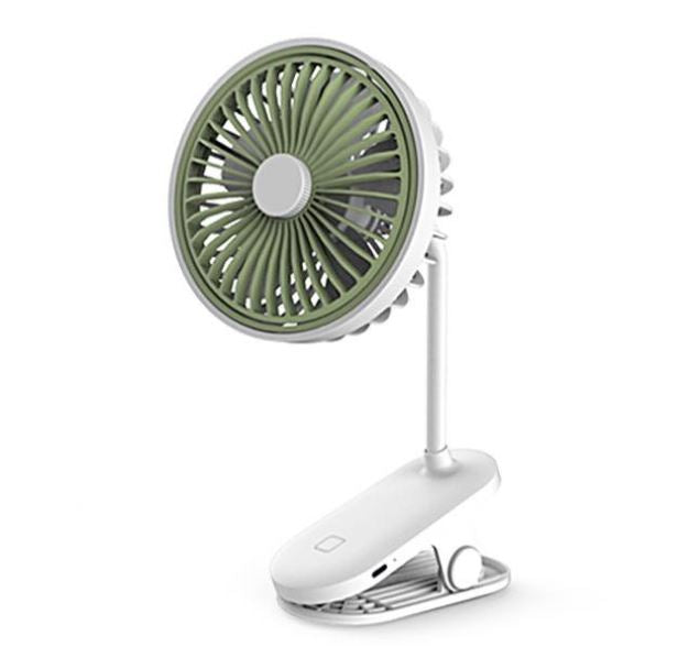 Ventilatore Mini Ricaricabile A Morsetto Clip Portatile Da Viaggio Tavolo - 5236