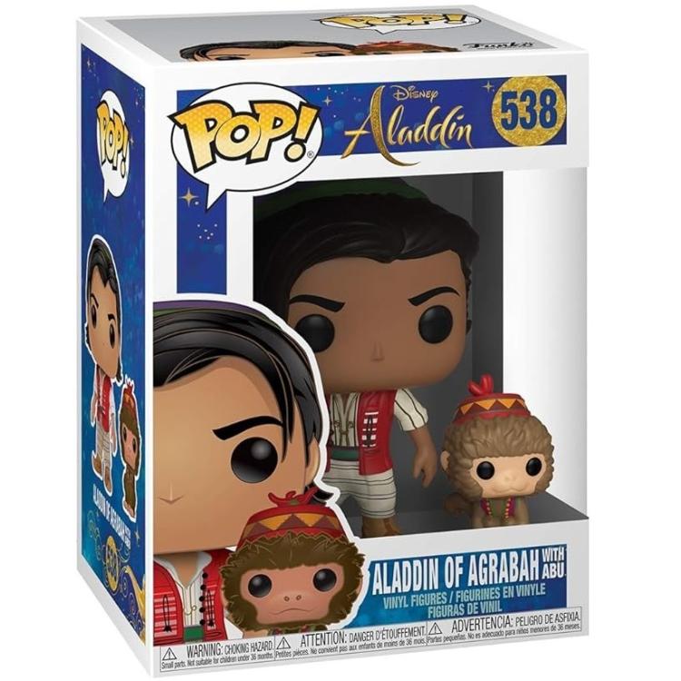 Funko Pop ! Disney Aladdin (538) Aladdin Of Agrabah W/Abu Figure Vinyl 9Cm