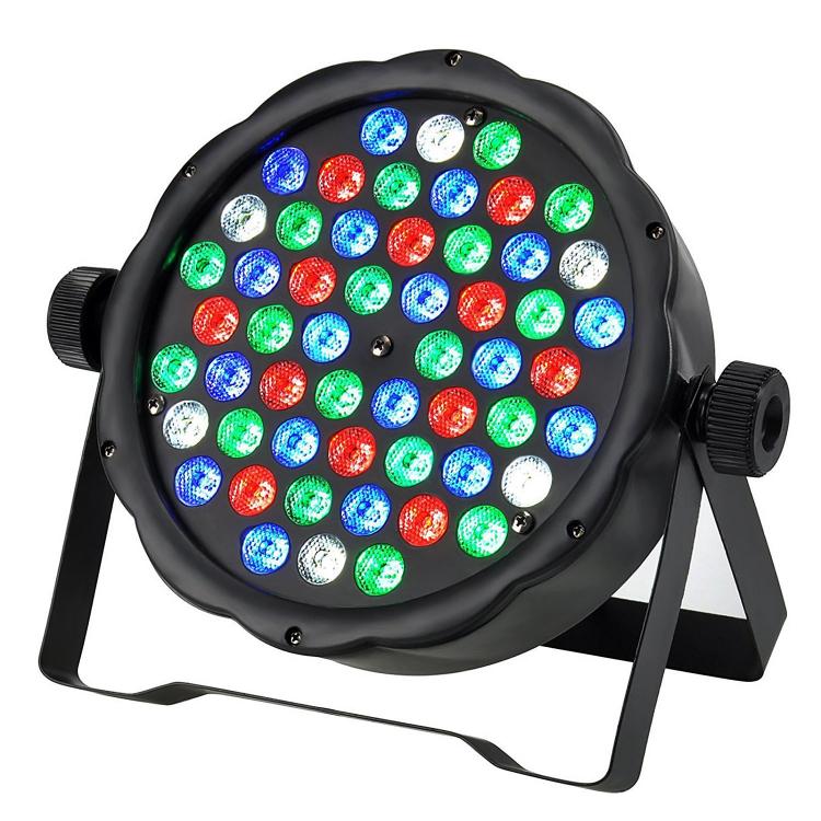 Faro Par Rgb 54 Led Alta Luminosita Dmx 512 Strobo Wash Programmabile Discoteca