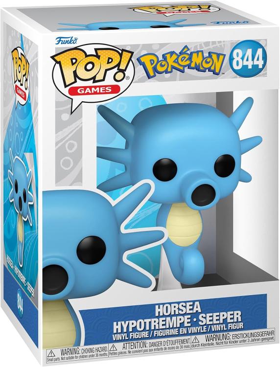 Funko Pop ! Games Pokemon - (844) Horsea Vinyl Figure Acqua Evo Seadra 9Cm