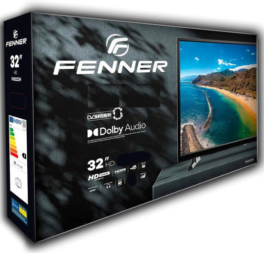 Fenner Tv Led Hd 32" Televisore 32 Pollici 12V Dvb-T2 Dvb-S/S2 Dvb-C Hdmi Hotel
