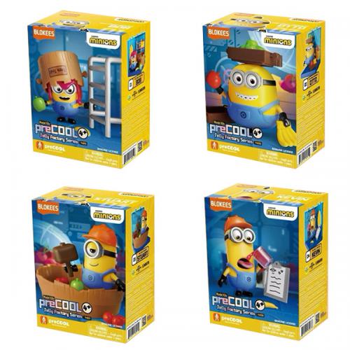 Blokees Minions - PreCool - Jelly Factory - Series 1 - Plastic Model Kits (Blind Box) CASE OF 8 - Action Figure da Collezione 74839