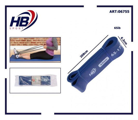 BANDA ELASTICA FASCE FORZA BANDE ELASTICHE RESISTENZA ALLENAMENTO FITNESS | 65KG