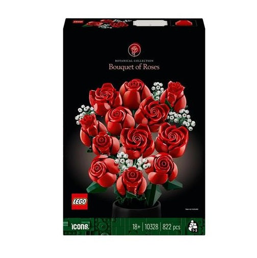 Lego - Icons: Flowers Bouquet Di Rose Mazzo Fascio Di Fiori Costruzione Da 822Pz