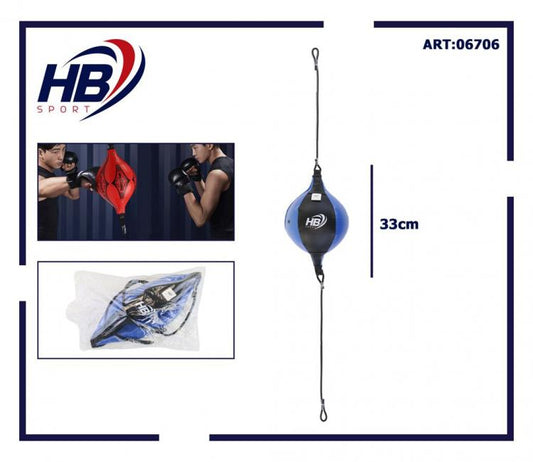 Hb Palla Tesa Sacco Boxe Elastico Colpitore Taekwondo Speed Ball Pugilato Blue