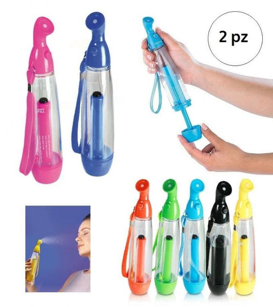 2 NEBULIZZATORE ACQUA VAPORIZZATORE SPRAY PORTATILE ESTATE MARE SPIAGGIA VIAGGIO