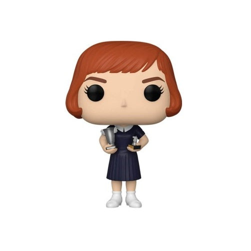 Funko Pop! Queen'S Gambit (1121) Beth Harmon Regina Degli Scacchi W/Trophies 9Cm