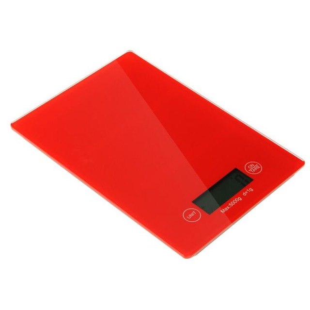 BILANCIA ELETTRONICA DA CUCINA DIGITALE PRECISIONE 1GR 5KG ALIMENTI PIANO VETRO