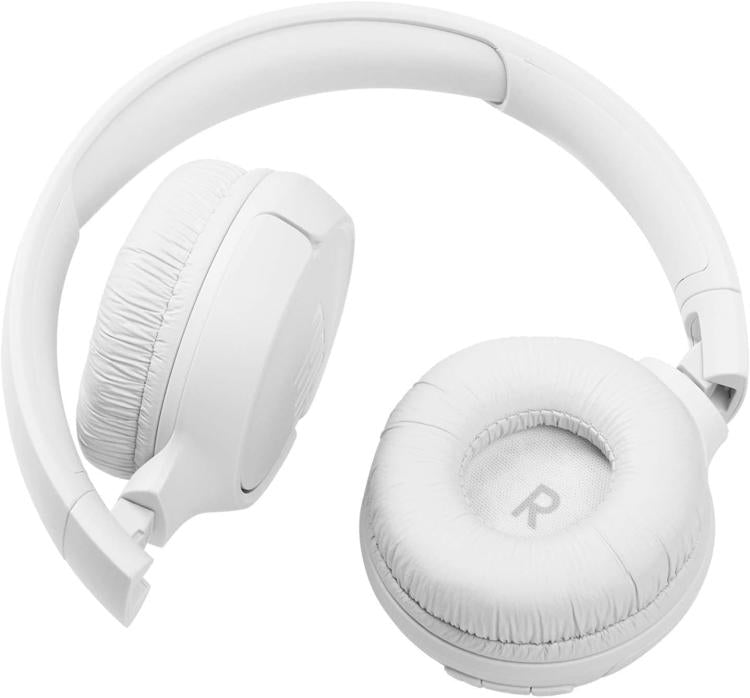 Jbl Cuffie Bluetooth Tune 510Bt On-Ear Pieghevole + Microfono White Ricaricabile